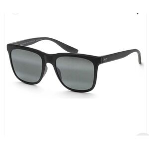 Maui Jim Pehu 55mm Black Polarized Sunglasses NEW MJ0602S-003 Men's XL